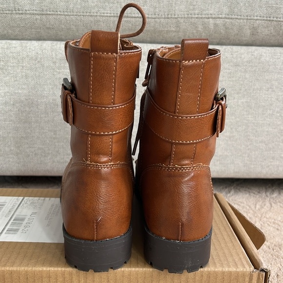 SO Brown Combat Boots - Picture 5 of 9